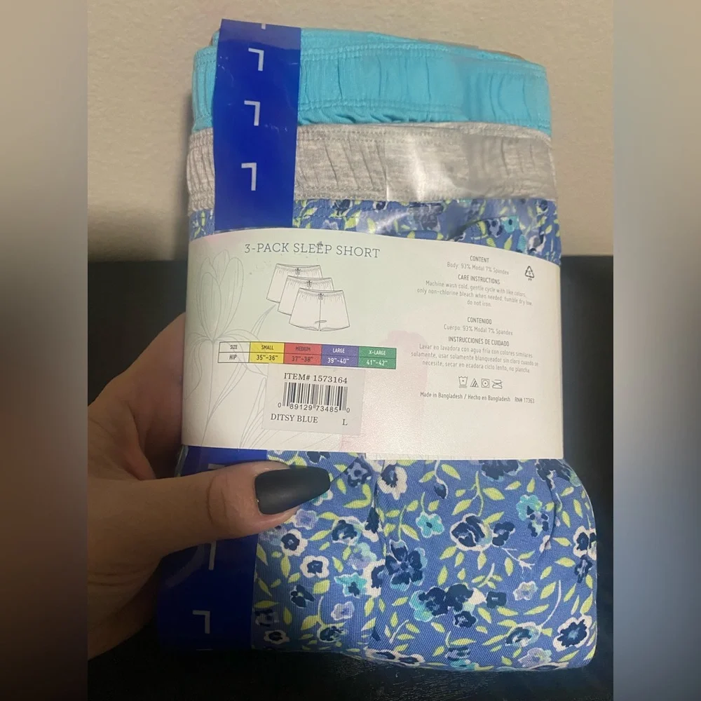 NWT- Jane and Bleecker Womens Sleep Shorts PJ Set- size L - Picture 3 of 8